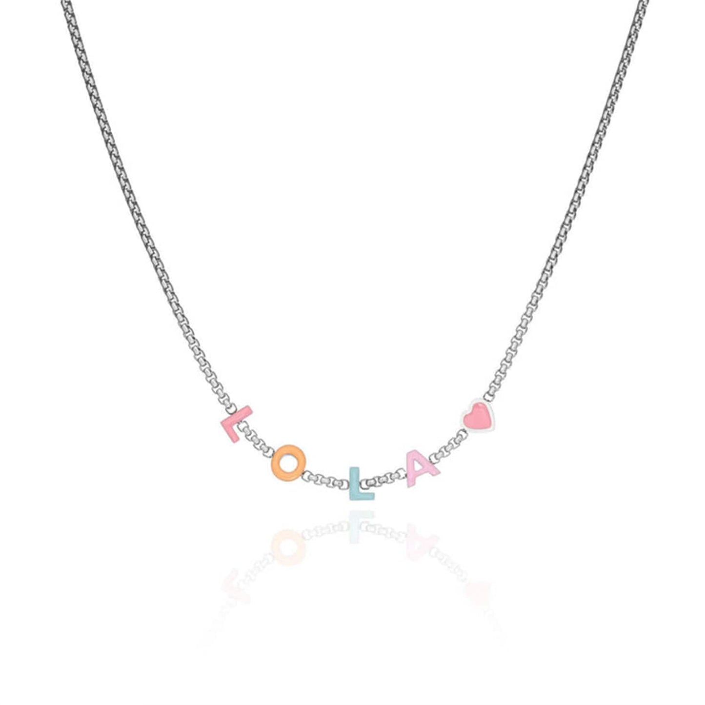 Opes Robur bracelet Colourful Enamel Name Necklace